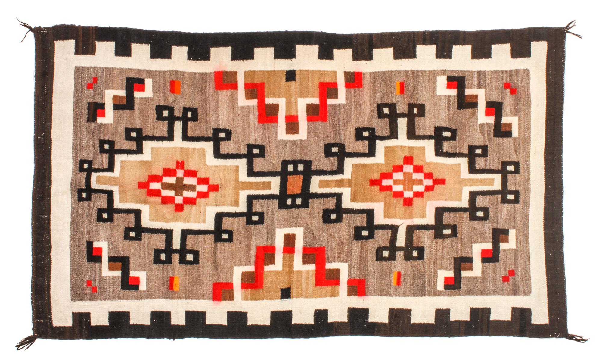 Two Navajo Klagetoh Rugs Larger: 76 x 48 inches — Early 20th Century