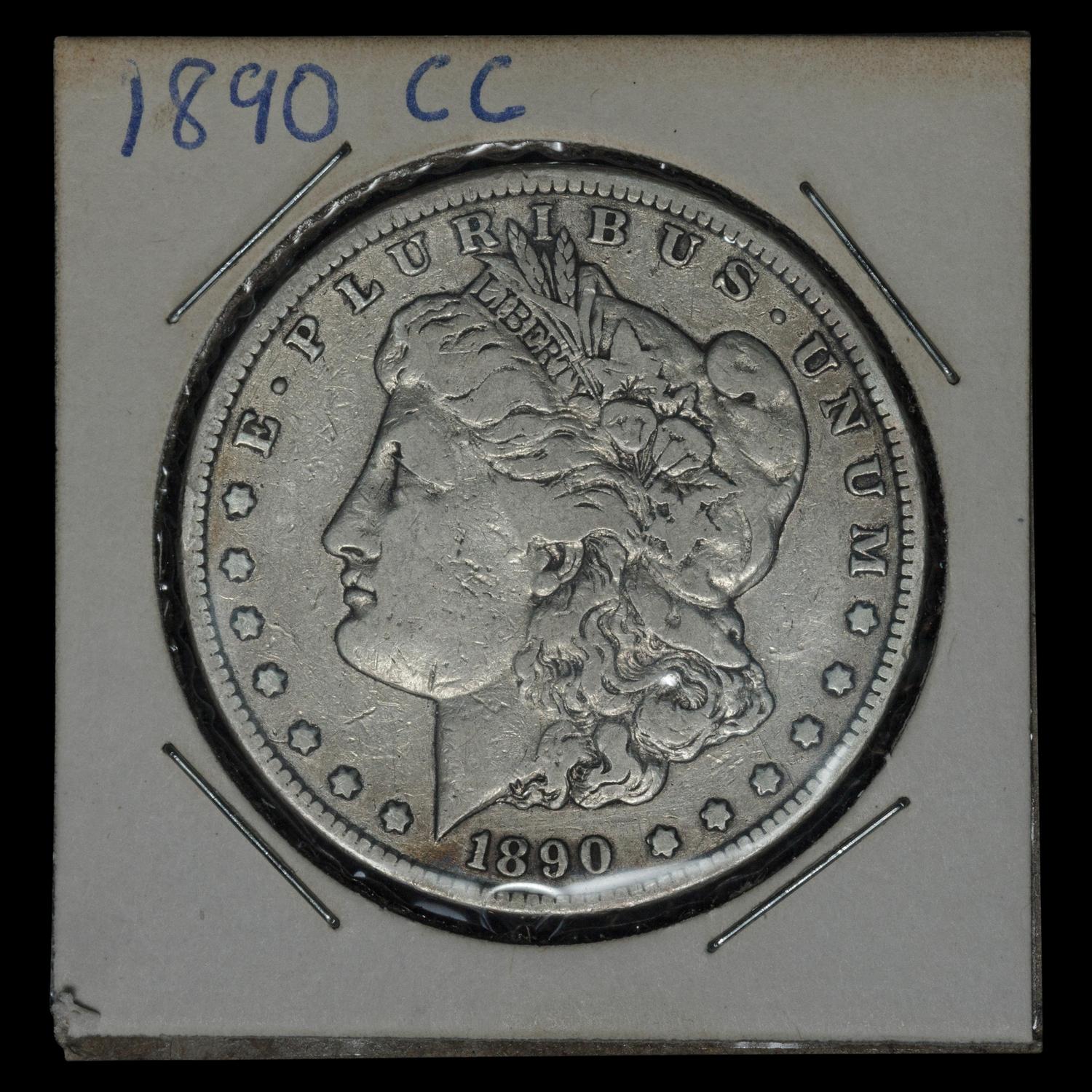 An 1890-CC Morgan $1 Coin