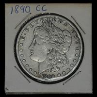 An 1890-CC Morgan $1 Coin