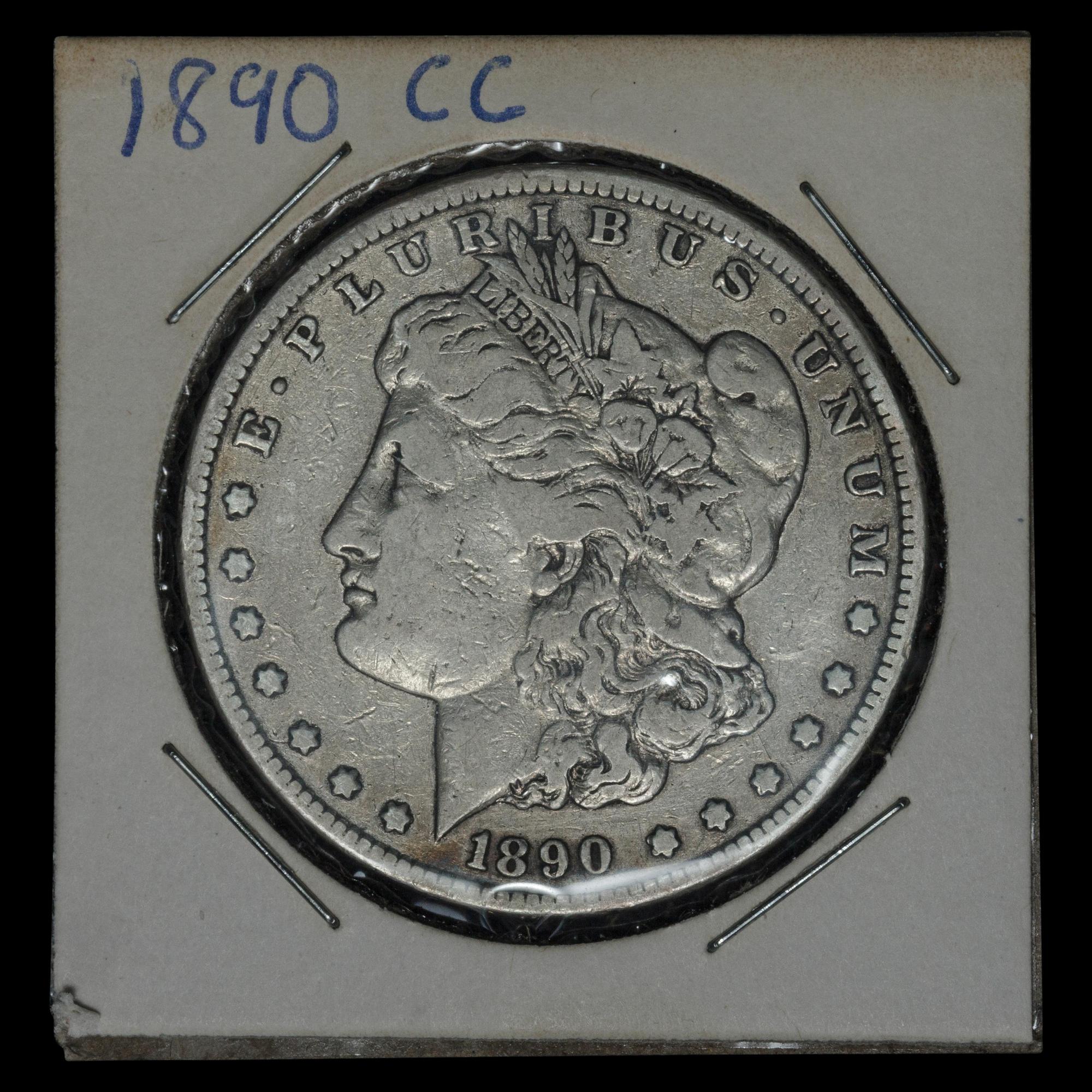 An 1890-CC Morgan $1 Coin