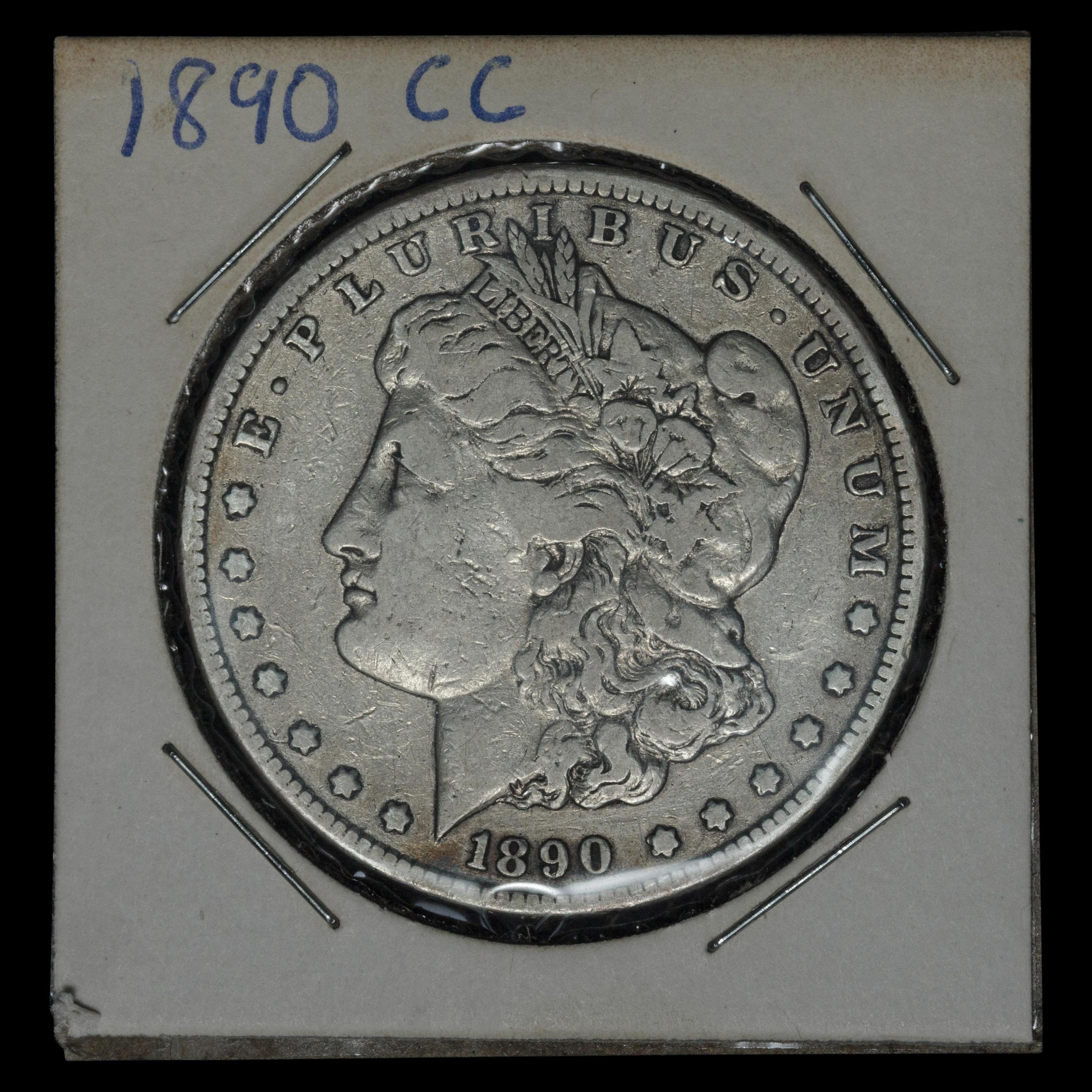 An 1890-CC Morgan $1 Coin