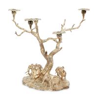 A Patrick Mavros Silver Tree of Lights Five-Light Candelabra