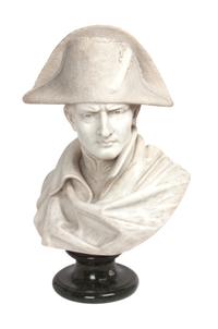 A French Marble Bust Height 24 inches.