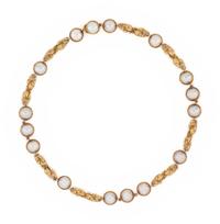 ARTS & CRAFTS, YELLOW GOLD AND PEARL NECKLACE
