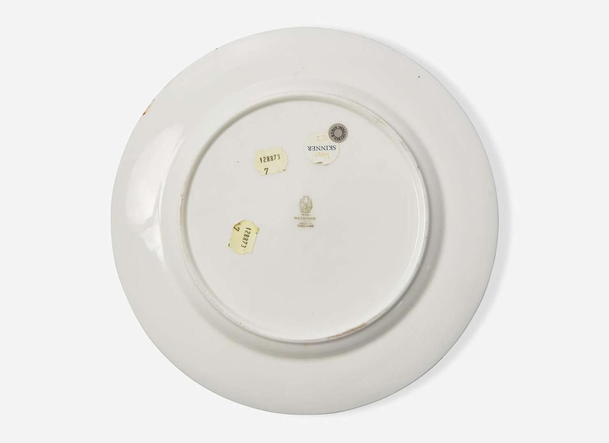 A Wedgwood Bone China Theodore Roosevelt State Service Dinner Plate, UK, circa 1902