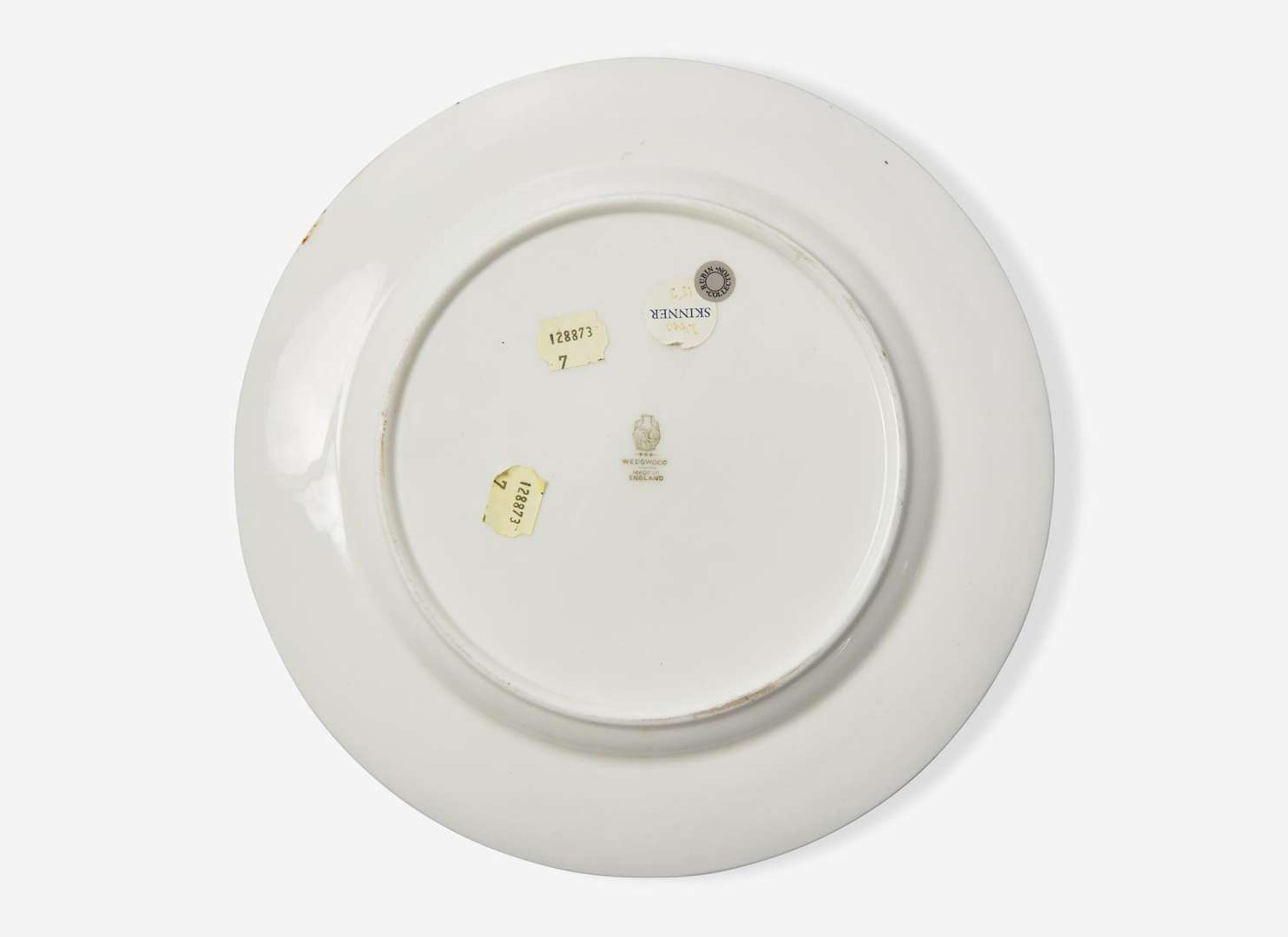 A Wedgwood Bone China Theodore Roosevelt State Service Dinner Plate, UK, circa 1902