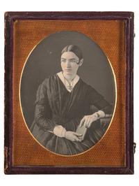 [EARLY PHOTOGRAPHY]. A group of 6 daguerreotype portraits of interesting and beautiful young women, including: