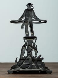 A Cast Iron Sailor Umbrella Stand