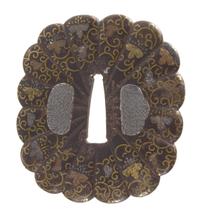 A Yoshiro Tsuba Height 3 3/4 inches. — EDO PERIOD