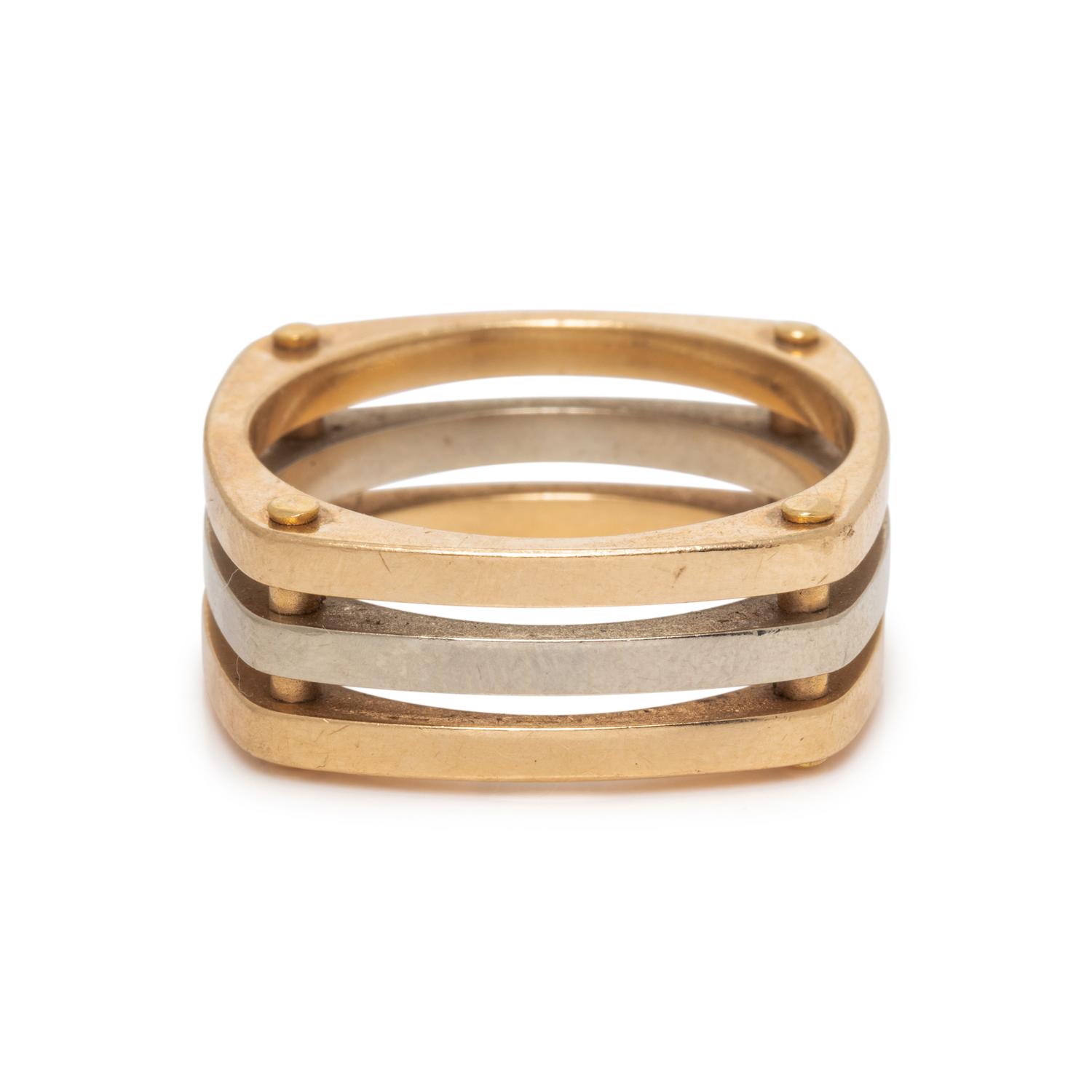 TRICOLOR GOLD RING