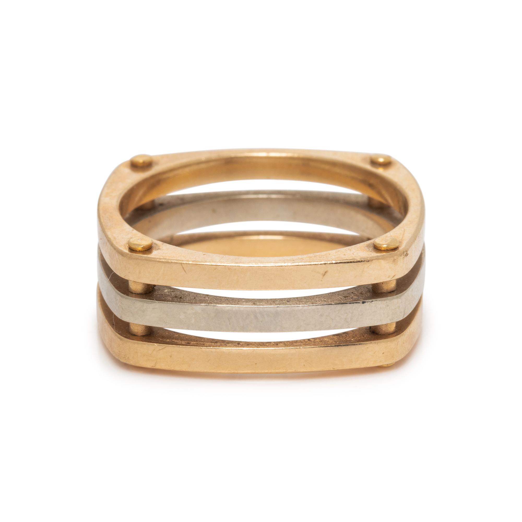 TRICOLOR GOLD RING