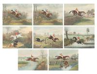 Chances of the Steeple Chase, 1826 (a set of eight)