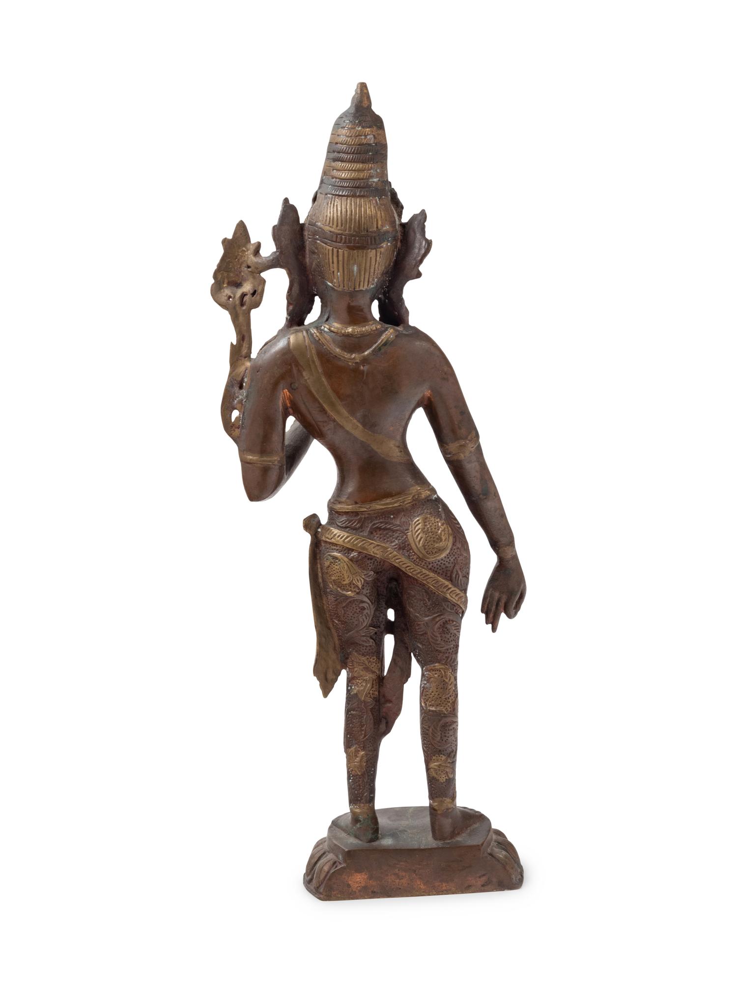 A Large Sino-Tibetan Bronze Figure of a Standing Bodhisattva