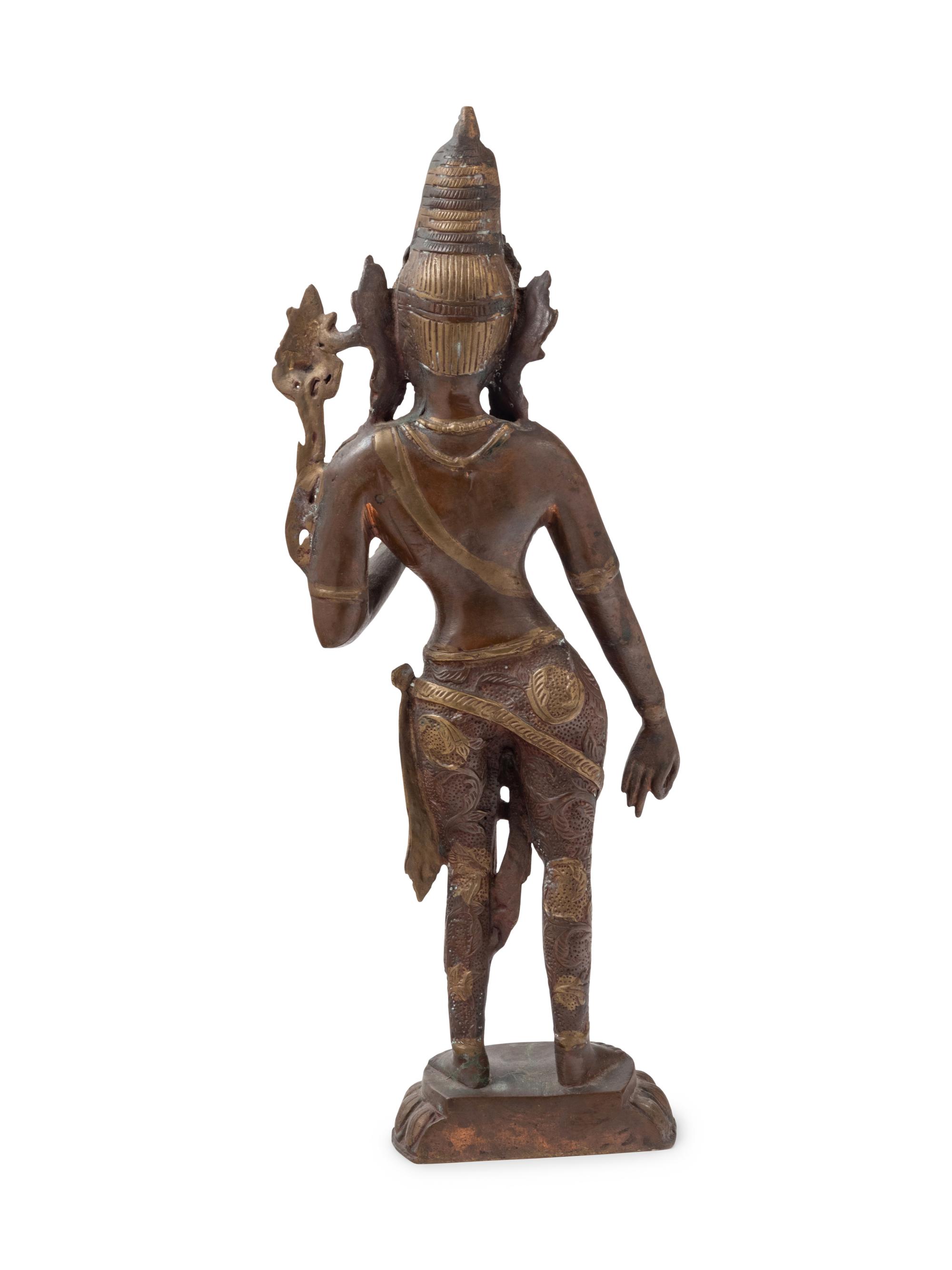 A Large Sino-Tibetan Bronze Figure of a Standing Bodhisattva