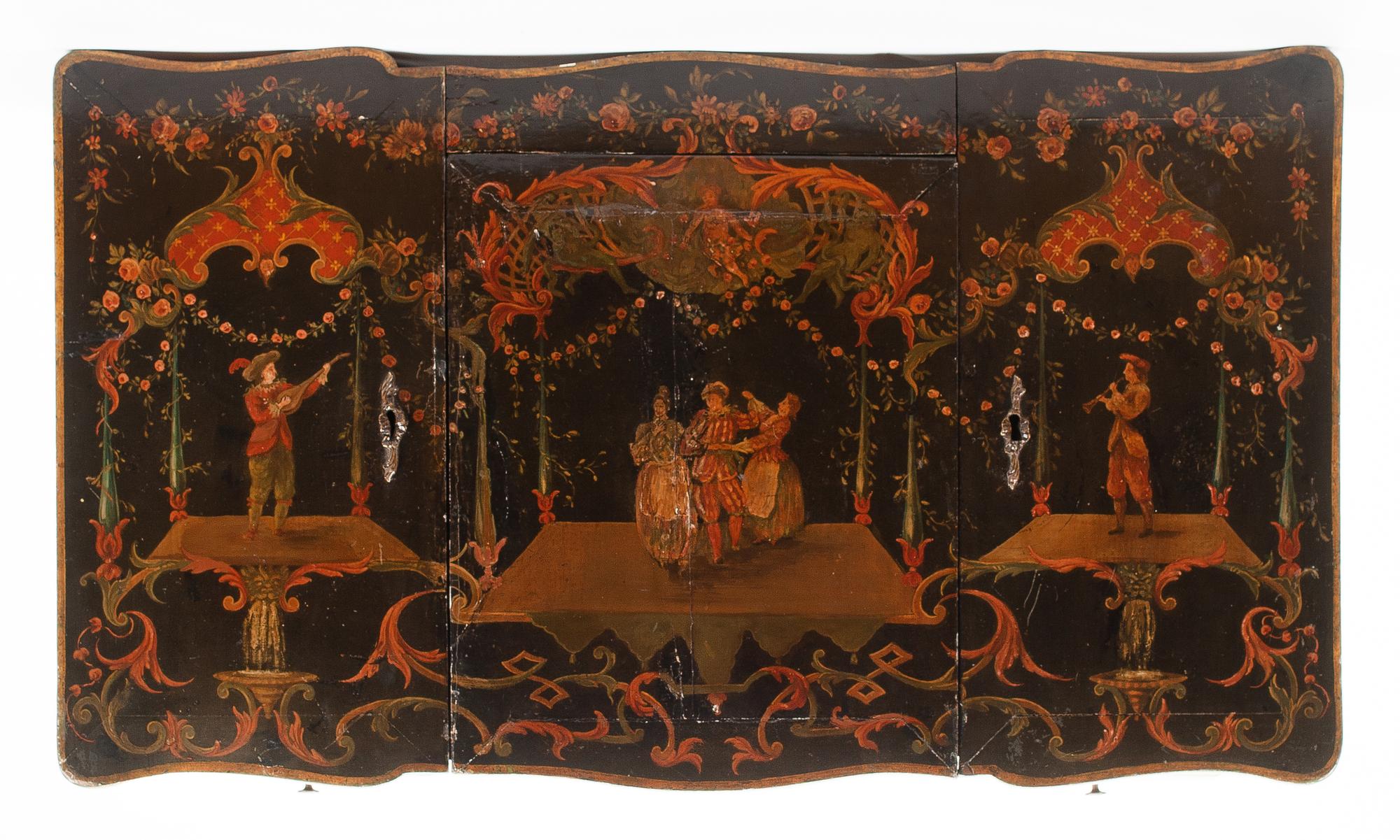 A Louis XV Painted Poudreuse Height 27 1/2 x width 32 x depth 18 inches. — 18TH CENTURY