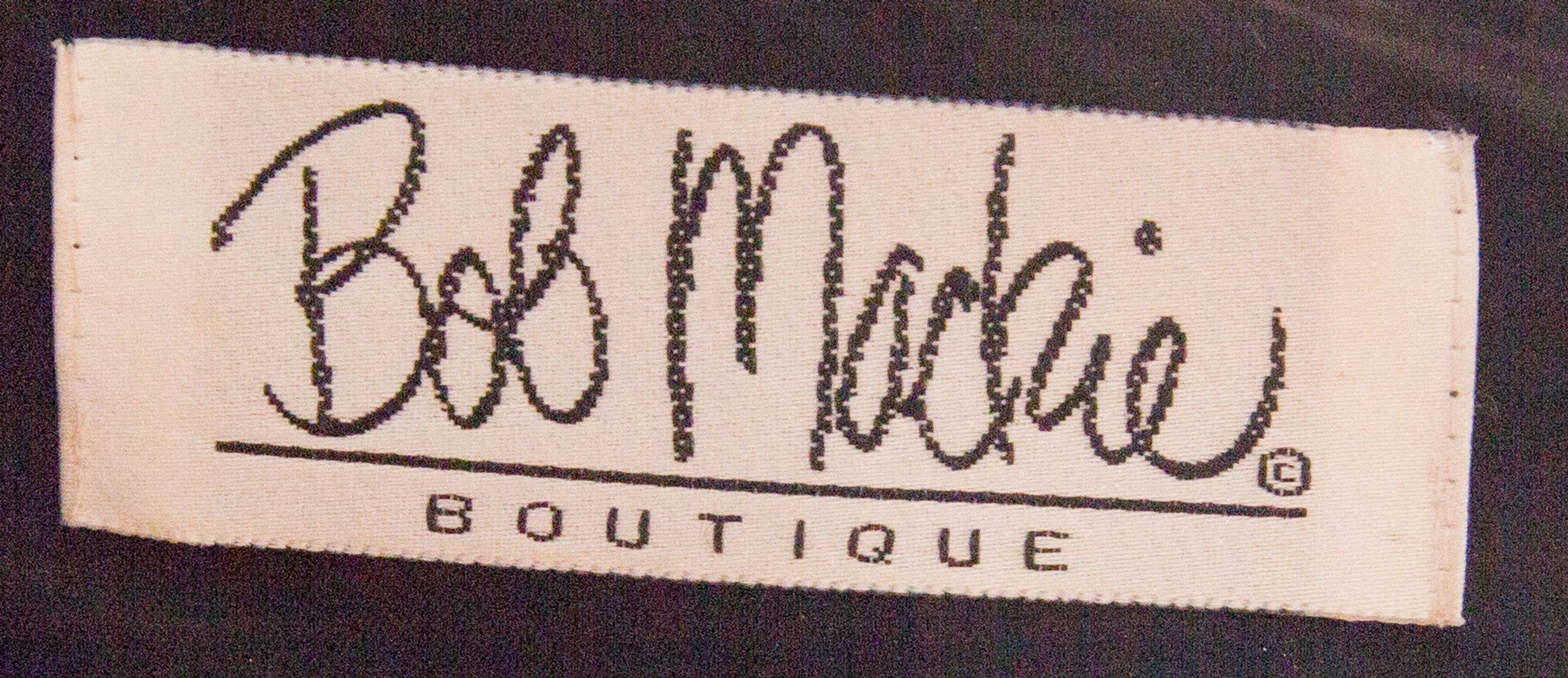 A Bob Mackie Black and Gold Sequin Cocktail Dress, Size 6.