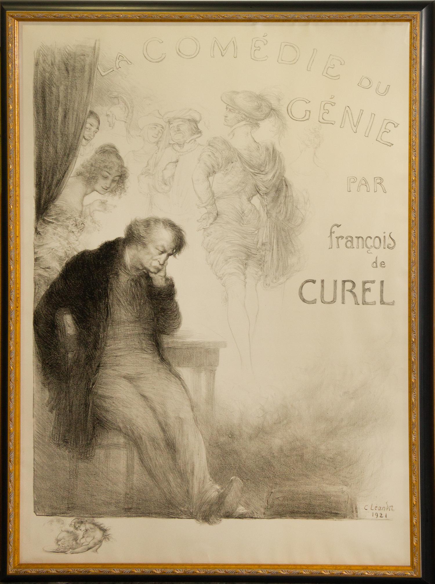 Charles Leandre, (French, 1892-1934), La Comedie de Genie par Francois de Curel, 1921