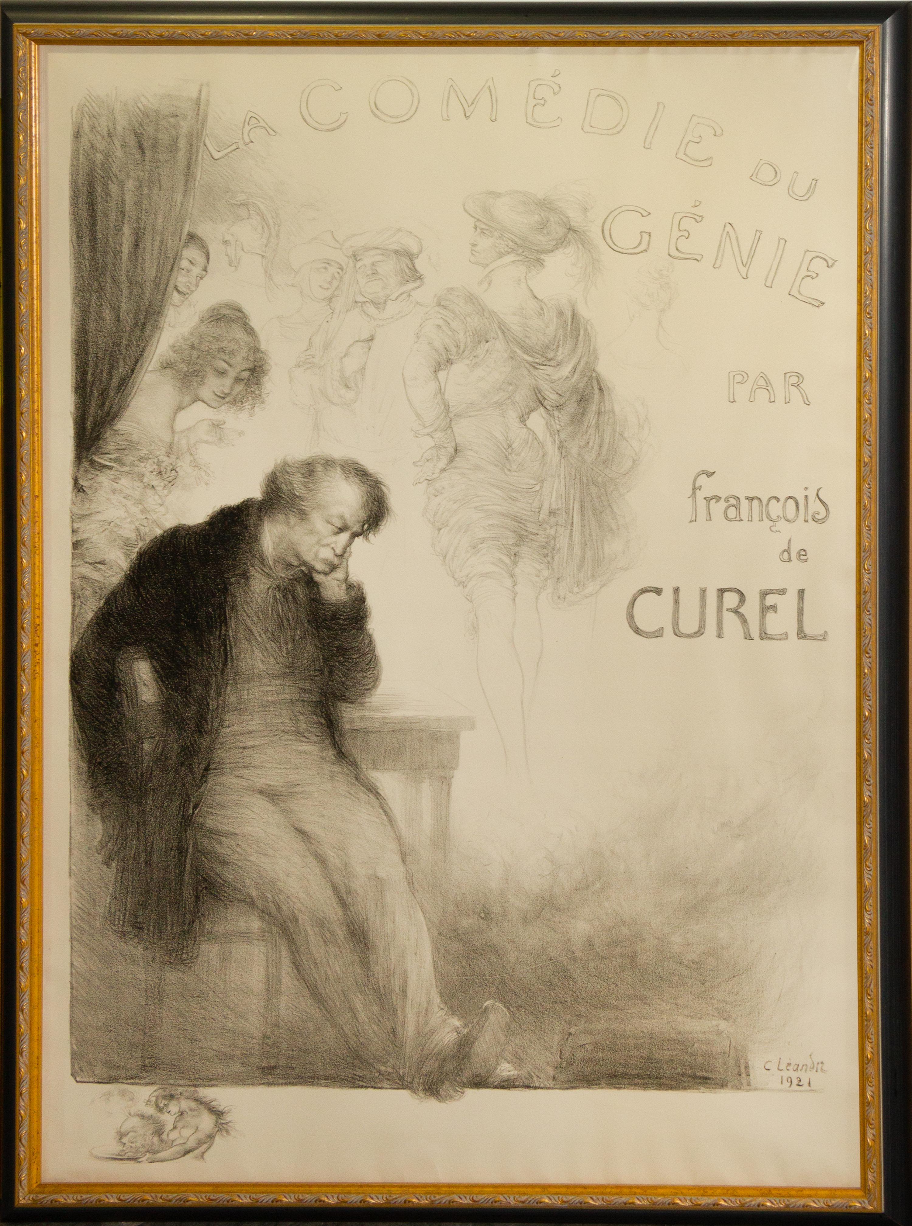 Charles Leandre, (French, 1892-1934), La Comedie de Genie par Francois de Curel, 1921