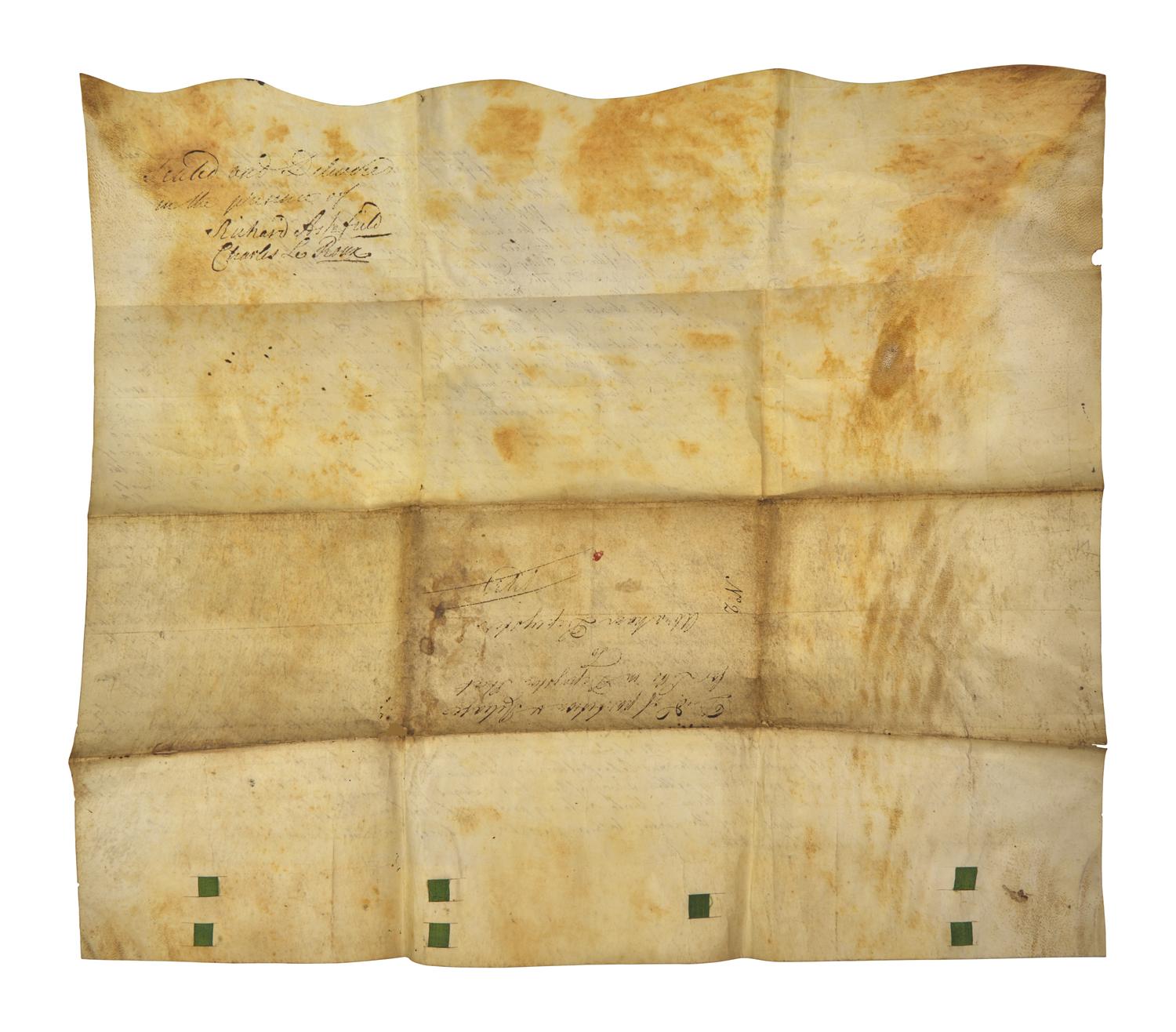 [Americana] [New York] De Peyster, Isaac, et al. Manuscript Document, signed
