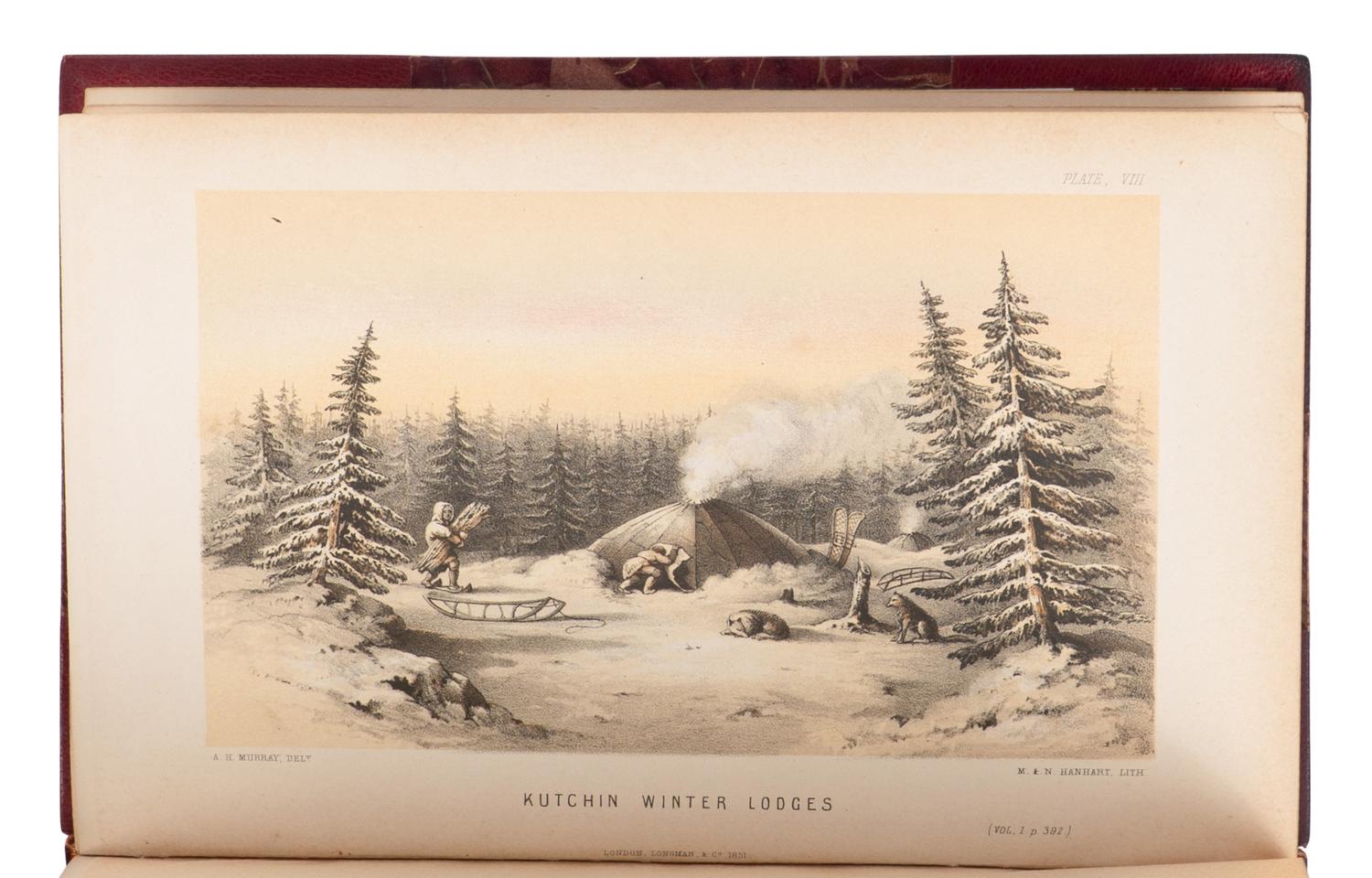 [TRAVEL & EXPLORATION]. RICHARDSON, John (1787-1865). Arctic Searching Expedition: A Journal of a Boat-Voyage through Rupert's Land and the Arctic Sea, in Search of the Discovery Ships under the Command of Sir John Franklin . London: Longman, Brown, Green and Longmans, 1851.
