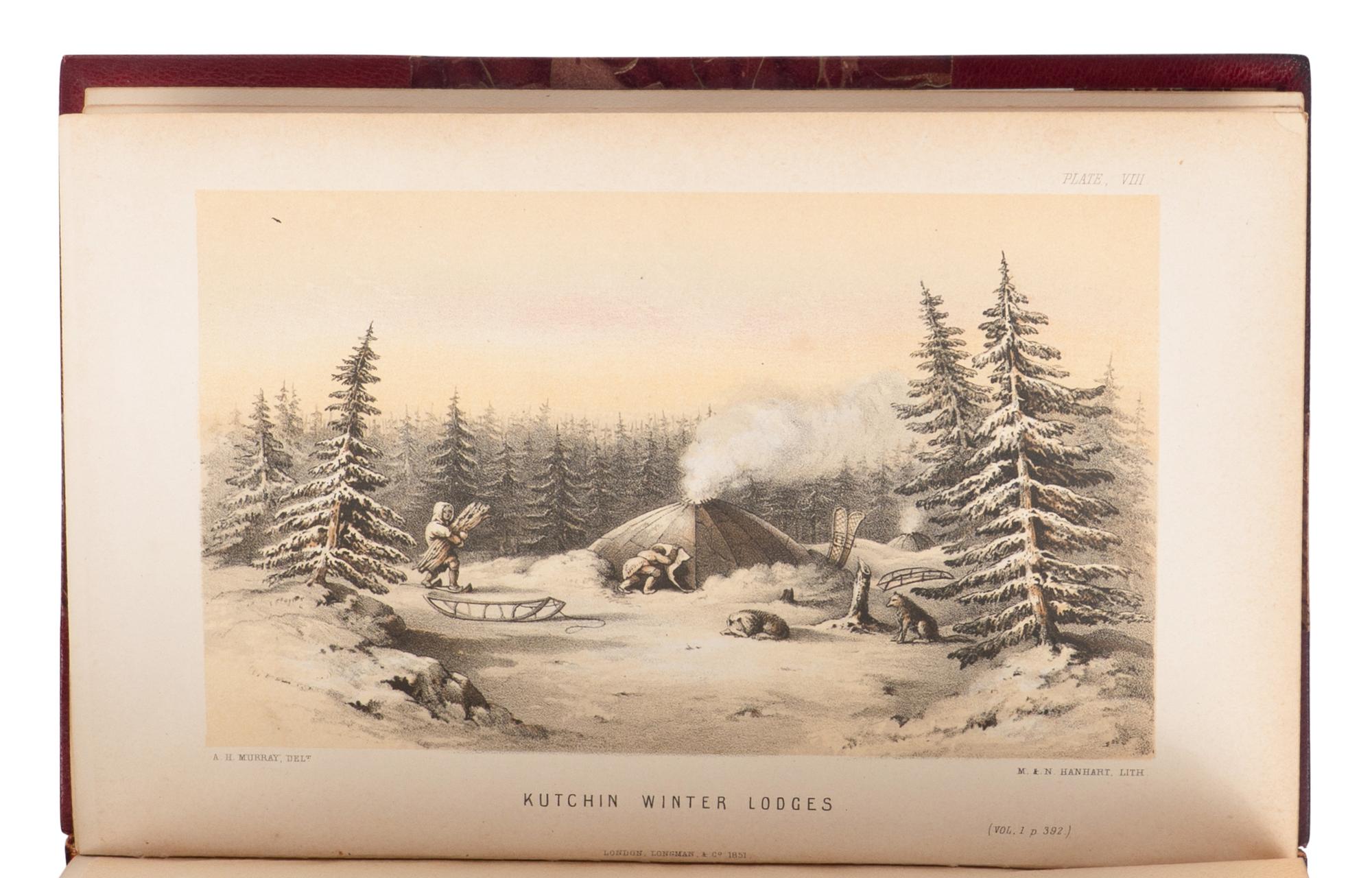 [TRAVEL & EXPLORATION]. RICHARDSON, John (1787-1865). Arctic Searching Expedition: A Journal of a Boat-Voyage through Rupert's Land and the Arctic Sea, in Search of the Discovery Ships under the Command of Sir John Franklin . London: Longman, Brown, Green and Longmans, 1851.