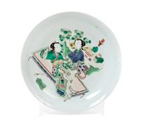 A Famille Verte Porcelain Plate
