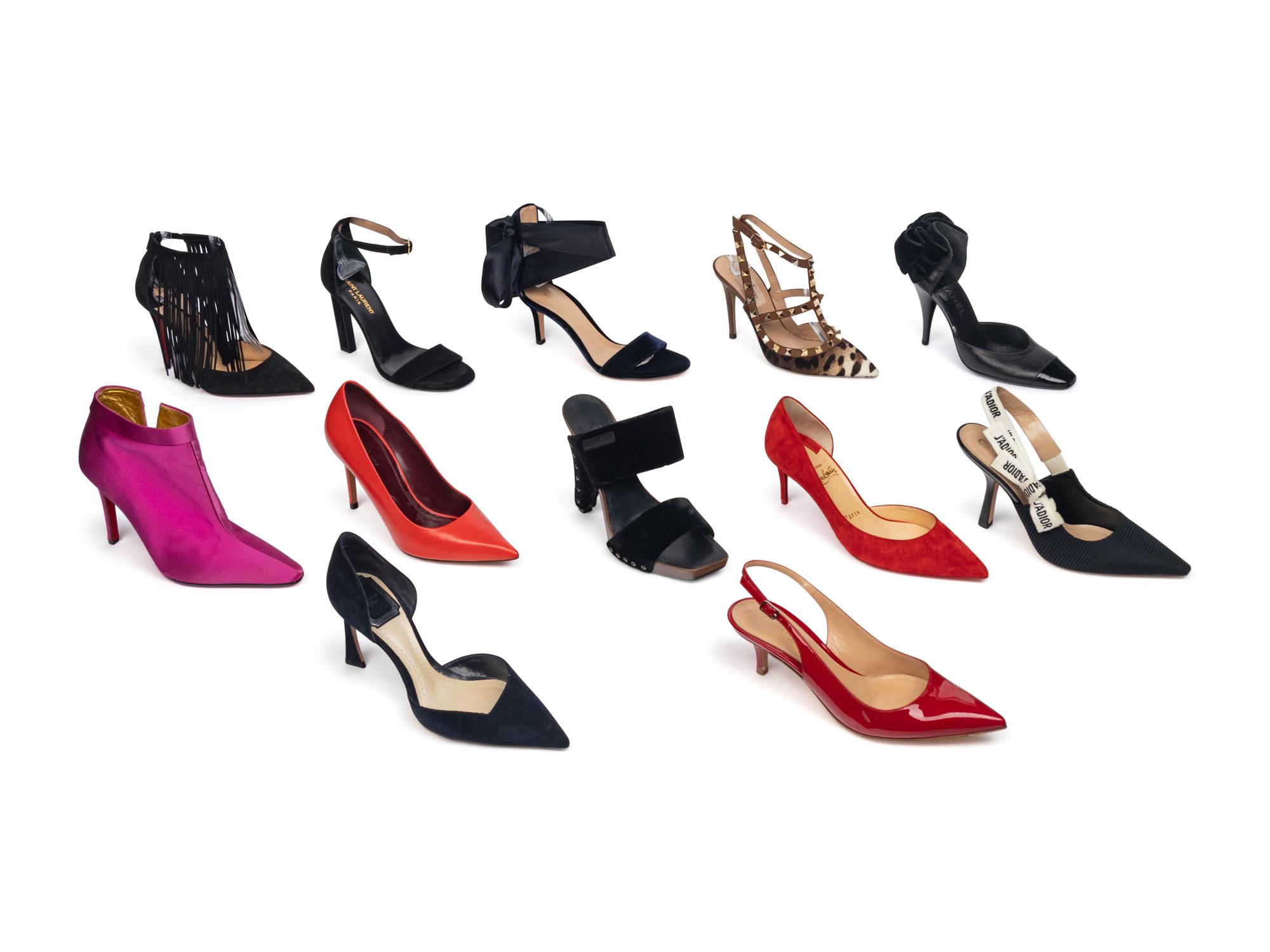 Twelve Pairs of Designer Heels