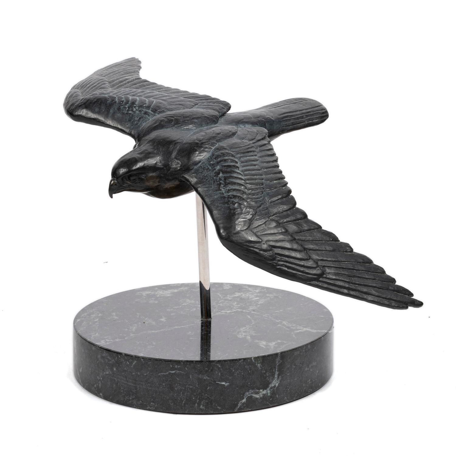 Peregrine in Flight , Proof 1; together with book, Birds: Robert Bateman
