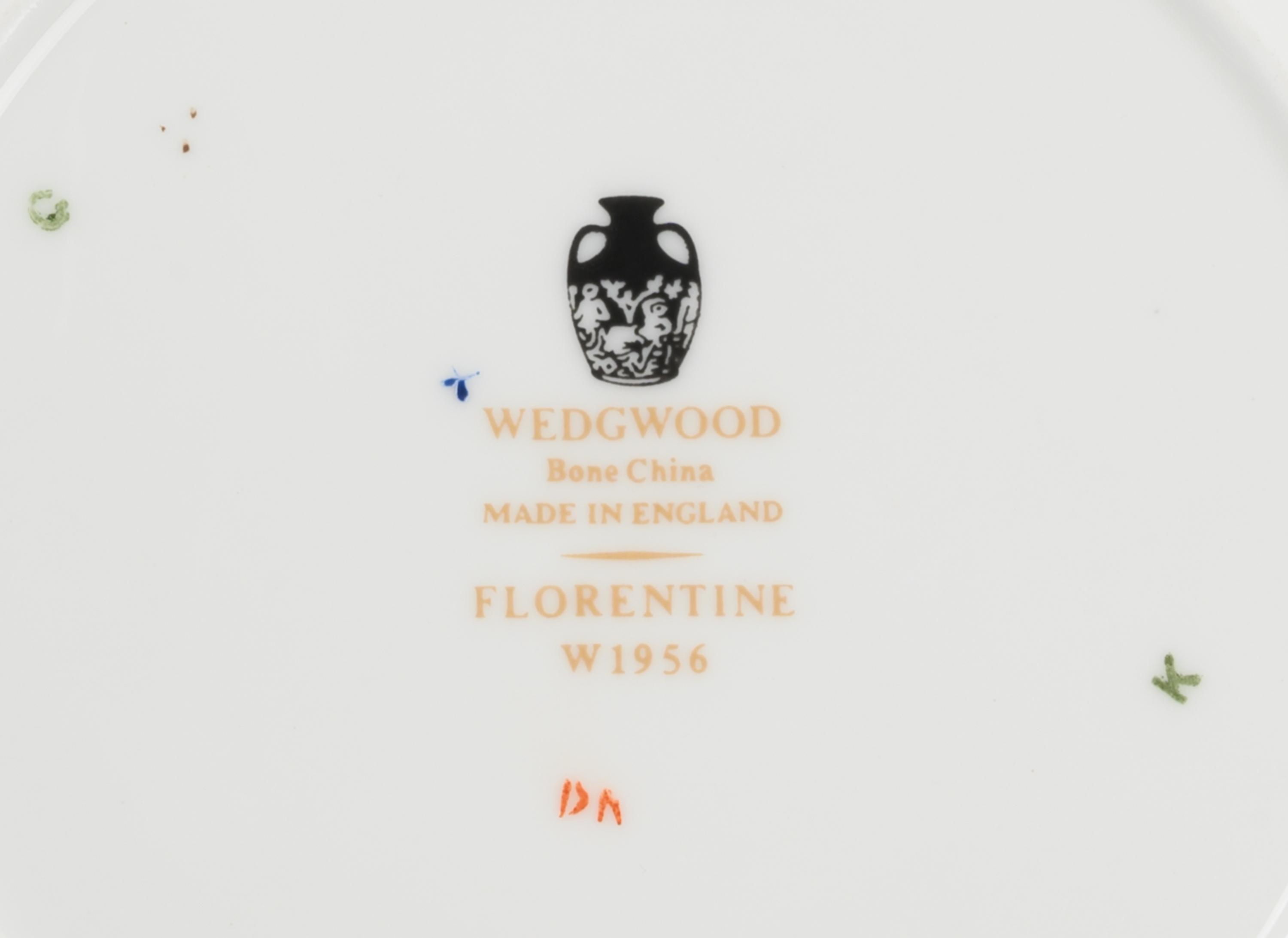 A Wedgwood Florentine Porcelain Partial Dinner Service