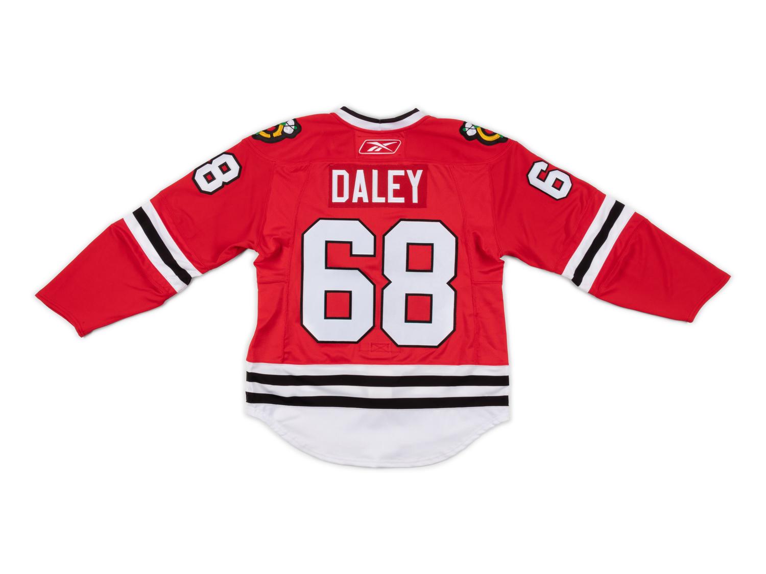 A Chicago Blackhawks Ceremonial Jersey Presented to Chicago Mayor Richard M. Daley,