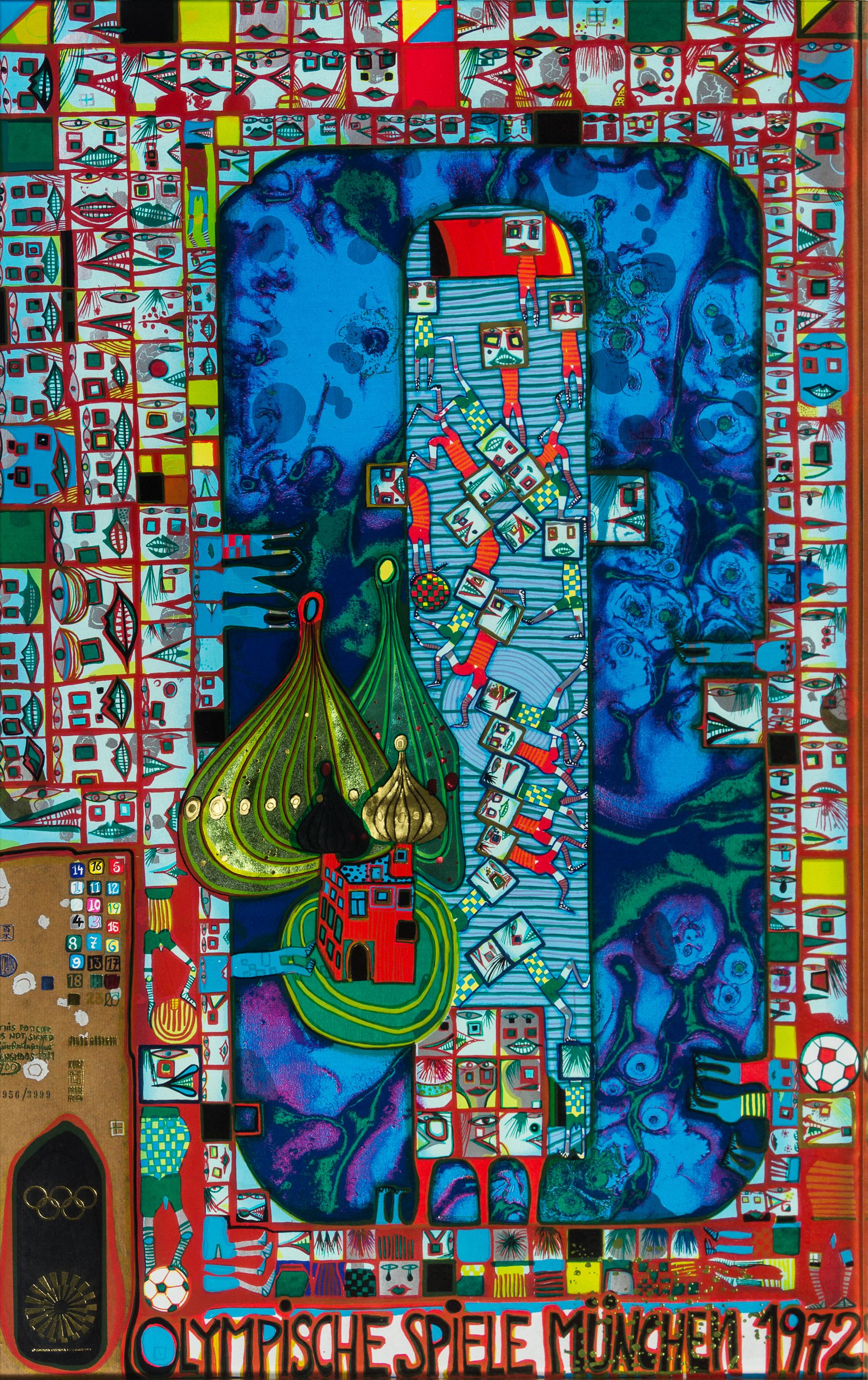 Friedensreich Hundertwasser, (Austrian, 1928-2000), Muenchen Olympics