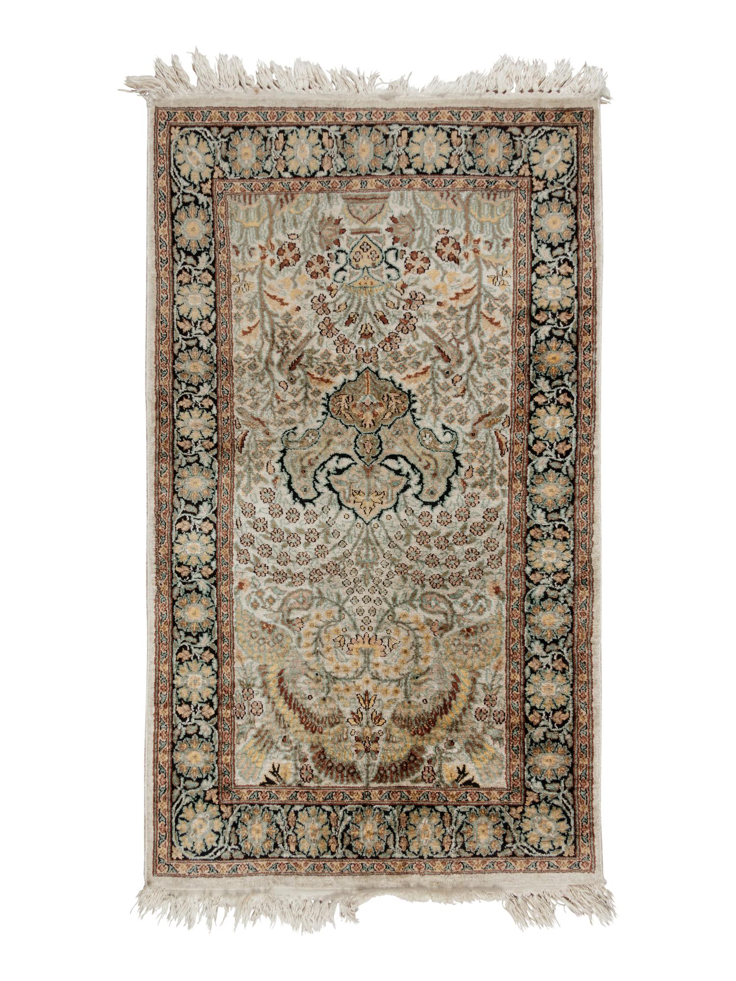 A Tabriz Silk Rug