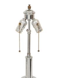 An Art Deco Hadrill and Horstman Counterbalance Table Lamp and Associated Lamp