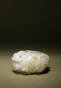 A White and Russet Jade 'Chilong' Water Pot