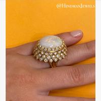 OPAL AND DIAMOND RING