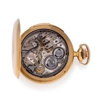 18K YELLOW GOLD MINUTE REPEATER HUNTER CASE POCKET WATCH