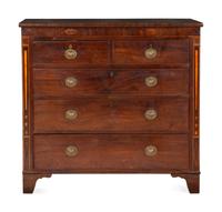 A George III Mahogany Bureau Chest