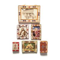 Collection of Sioux Beaded Bible Covers and Picture Frames