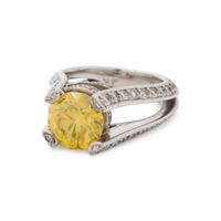 IRRADIATED DIAMOND AND DIAMOND RING