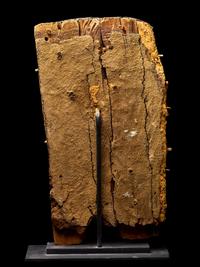 An Egyptian Painted Cartonnage Mummy Mask