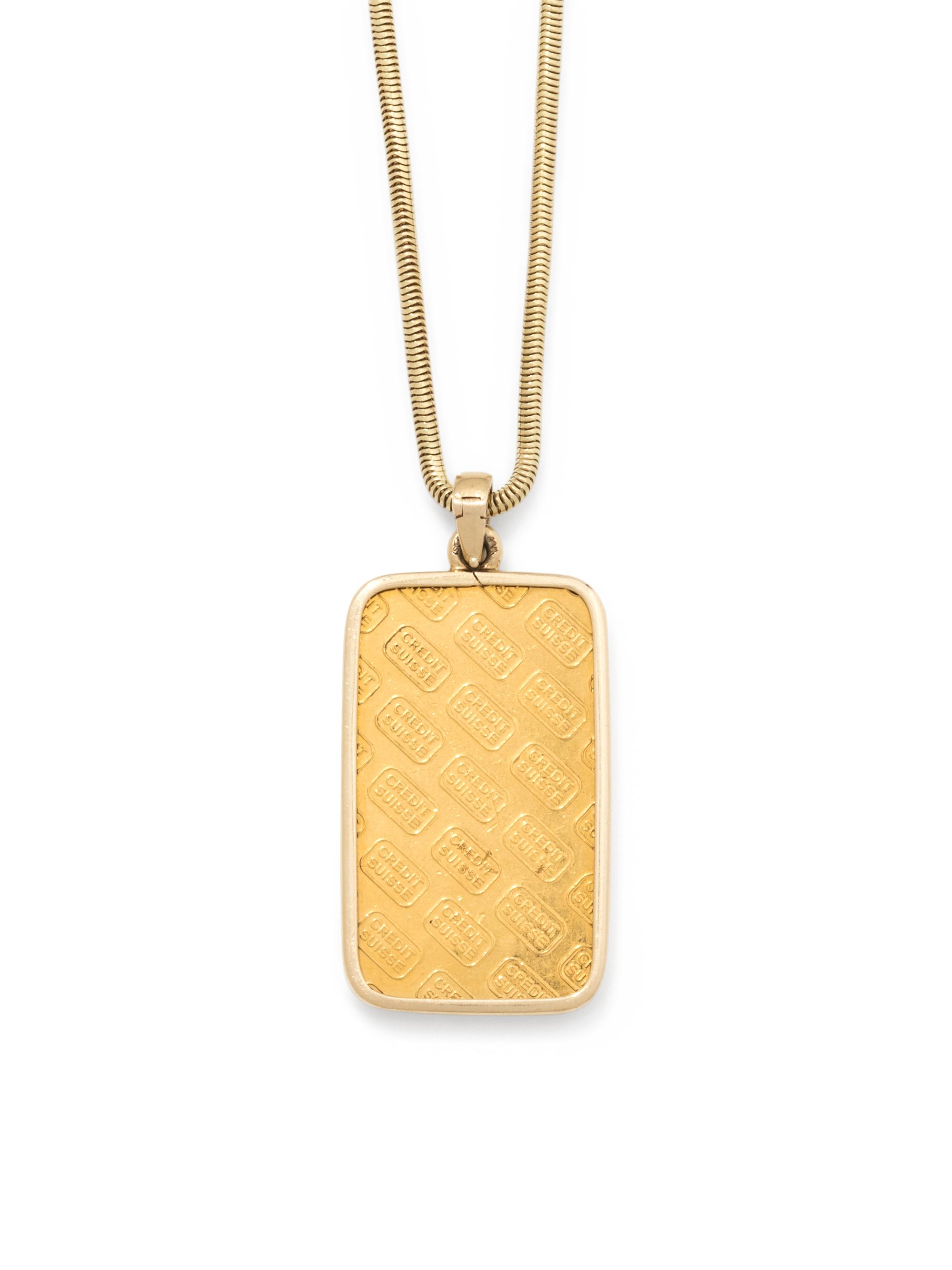 YELLOW GOLD PENDANT/NECKLACE