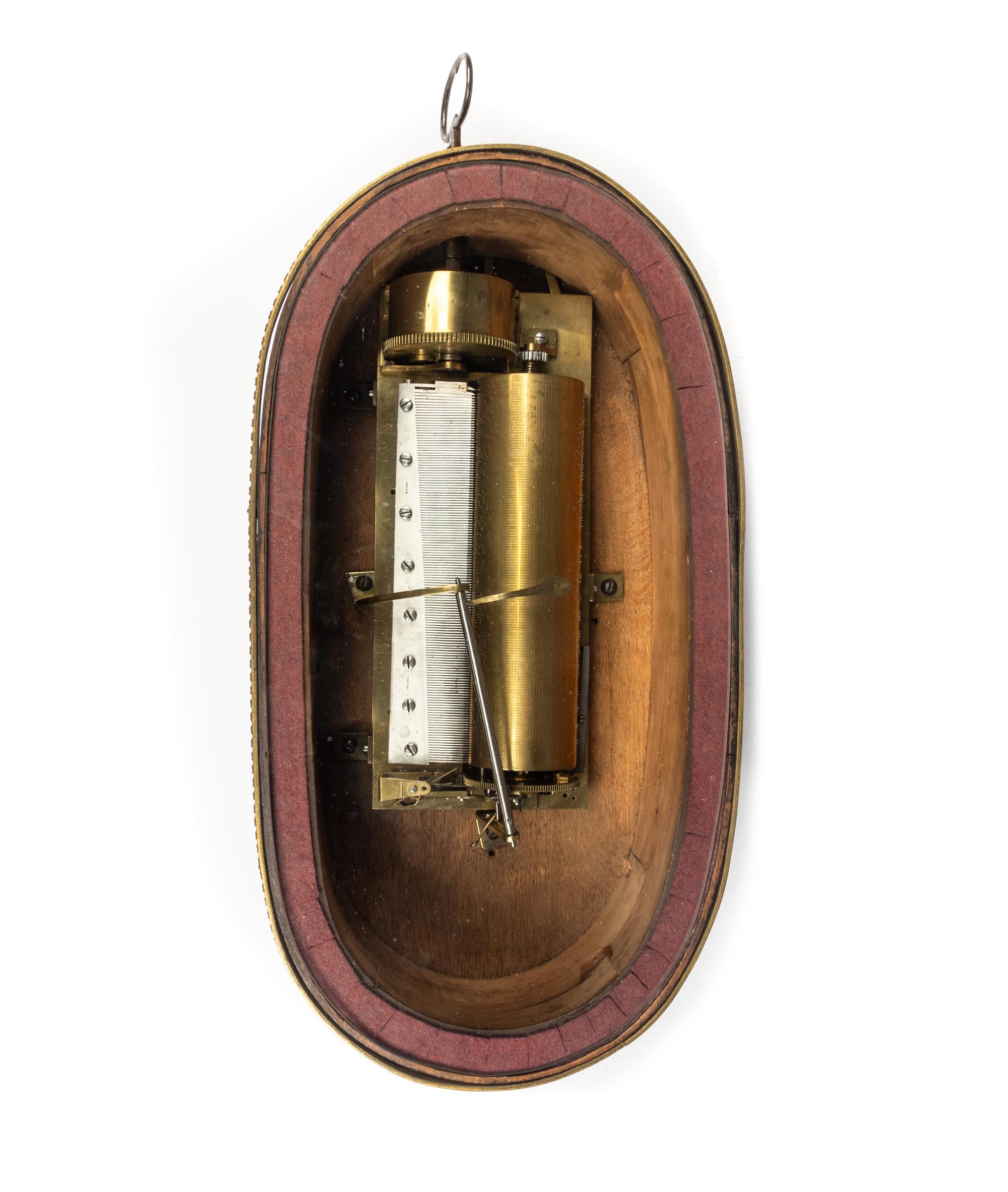 A Rare "Rigid Notation" Musical Clock Base