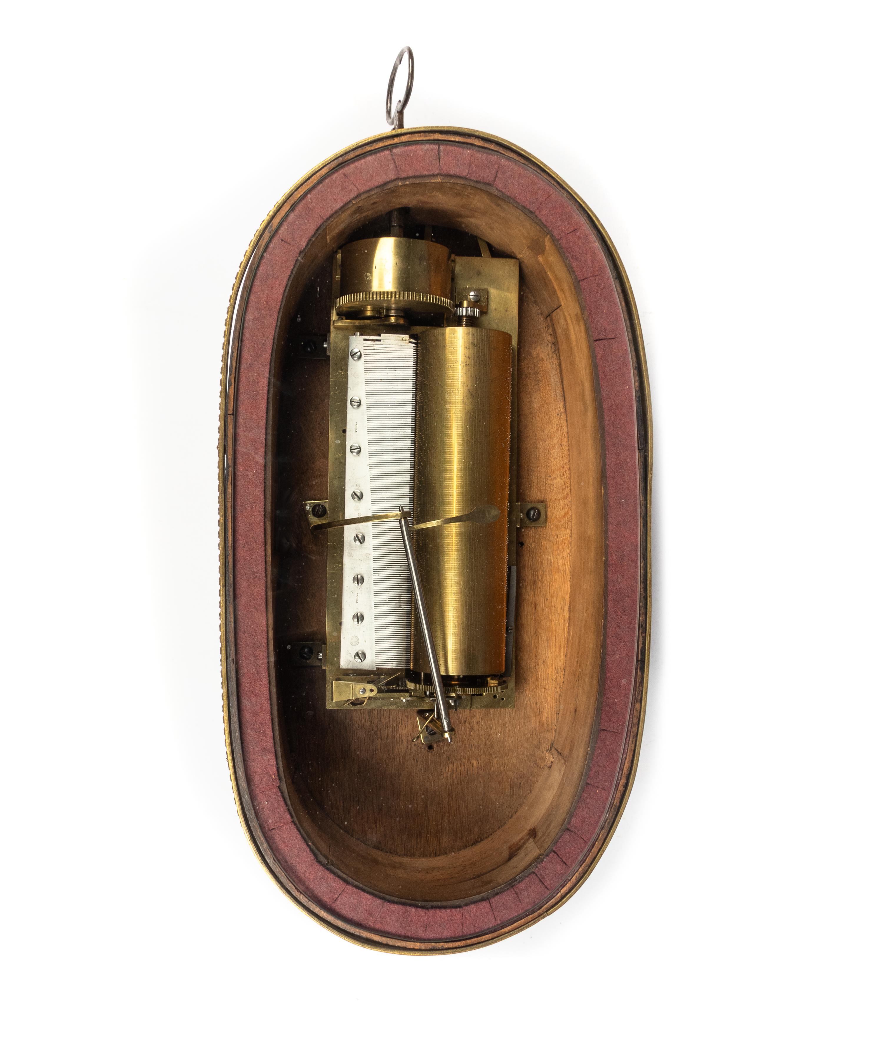 A Rare "Rigid Notation" Musical Clock Base