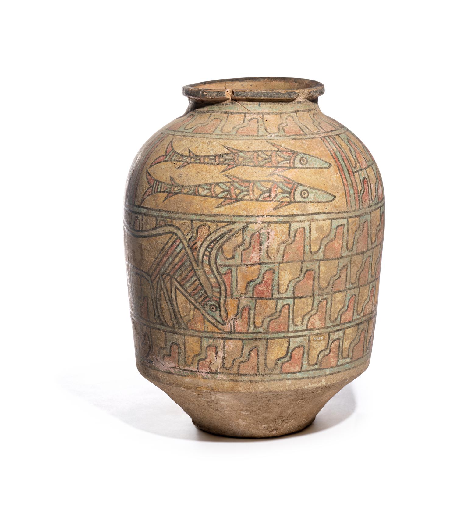 An Indus Valley Polychrome Pottery Jar