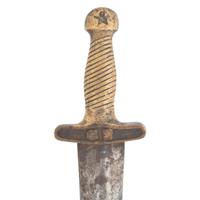 Confederate "CS and Star" Short Sword with Scabbard