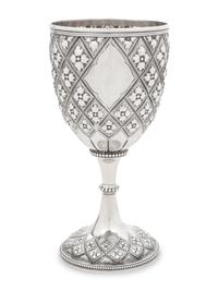 A Victorian Gothic Revival Silver Wine Goblet