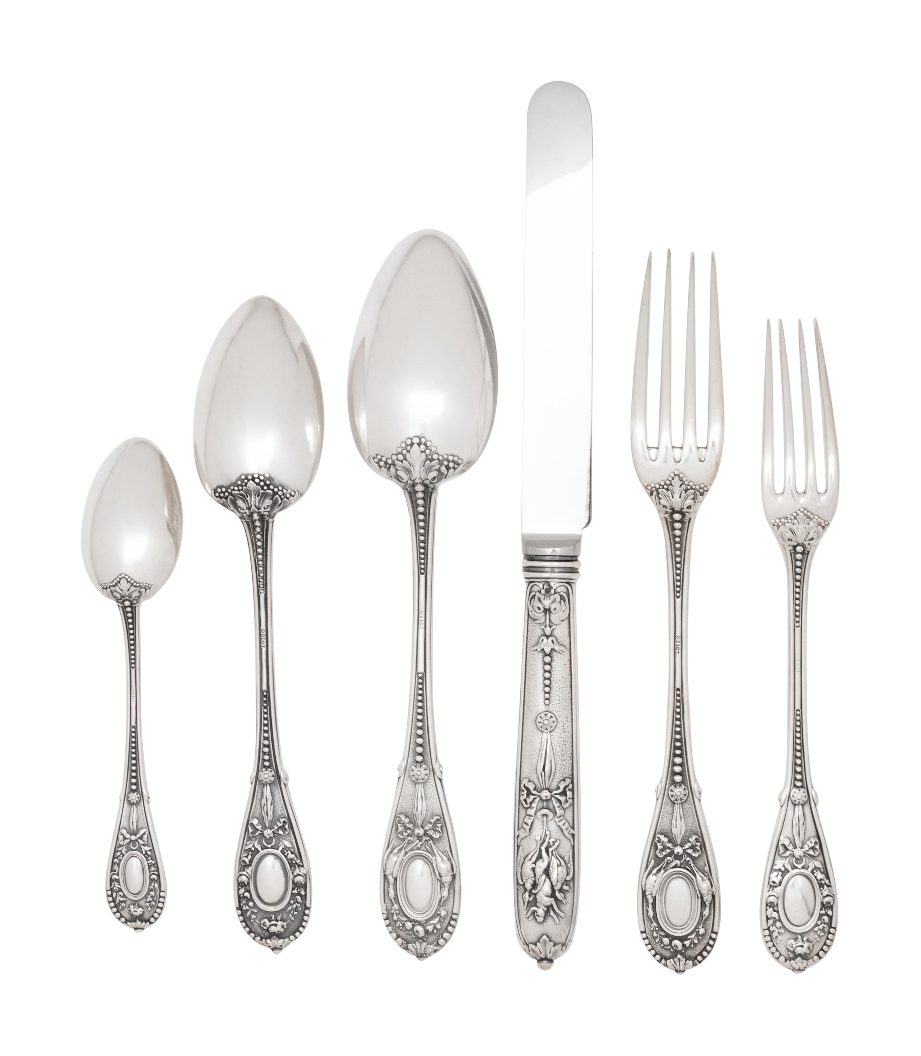 A French Silver Flatware Service
