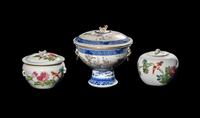 Three Chinese Famille Rose Porcelain Food Vessels
