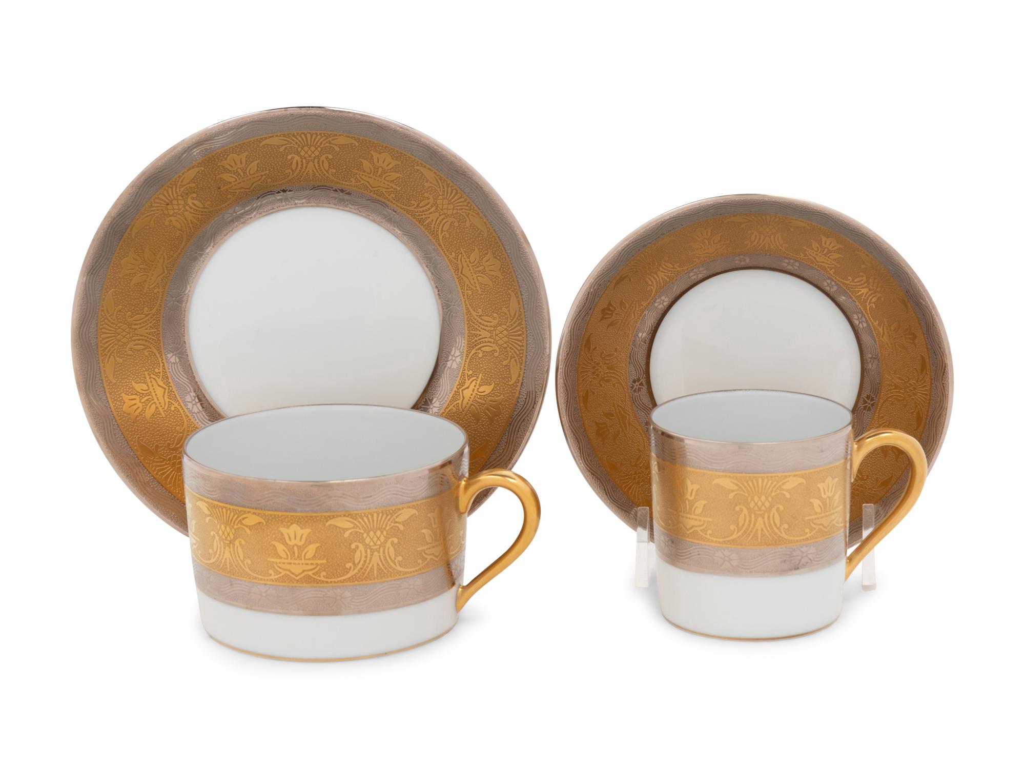 A Christofle La Paiva Porcelain Dinner Service