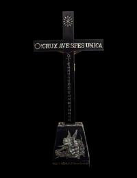A Korean Mother-of-Pearl Inlaid Lacquered Crucifix